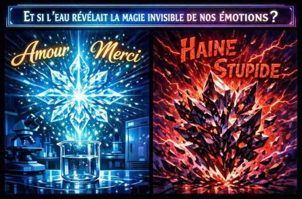 Masaru Emoto révèle les Vibrations des Cristaux d’eau